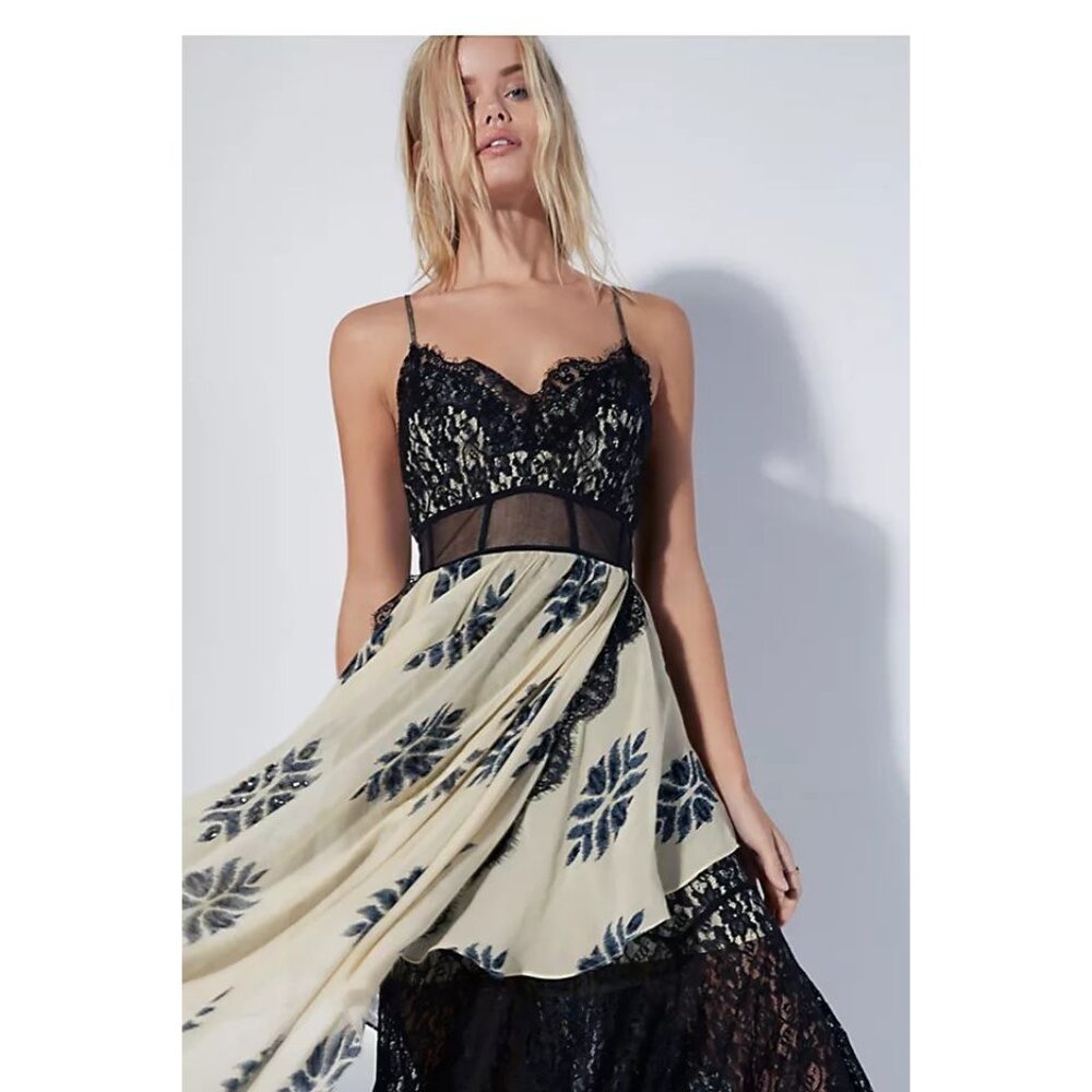 Free People Rare Jill G's Limited Edition Maxi Dress size 6 - Picture 14 of 15
